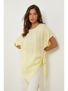 Le Monde du Lin Lniana tunika w kolorze żołtym rozmiar: 40/42
