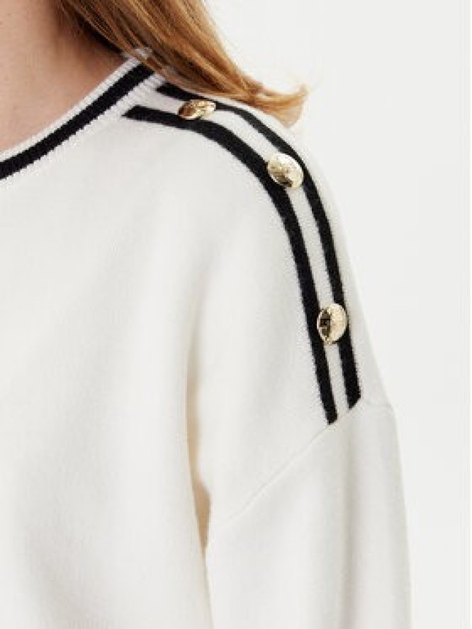 Liu Jo Sweter TF5230 MS59L Écru Regular Fit