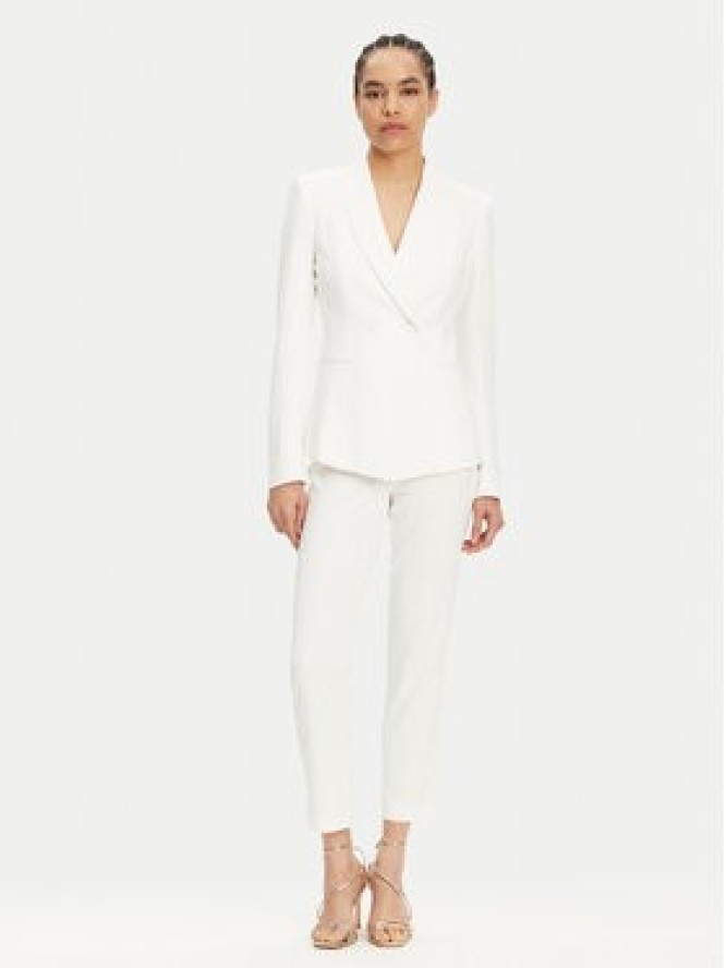 Patrizia Pepe Marynarka 2S1528 A411 W146 Biały Regular Fit