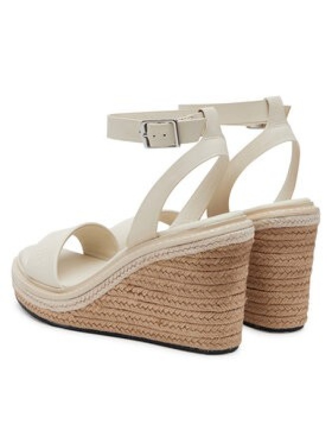 Calvin Klein Espadryle Wedge Sandal 70 - He HW0HW02376 Biały