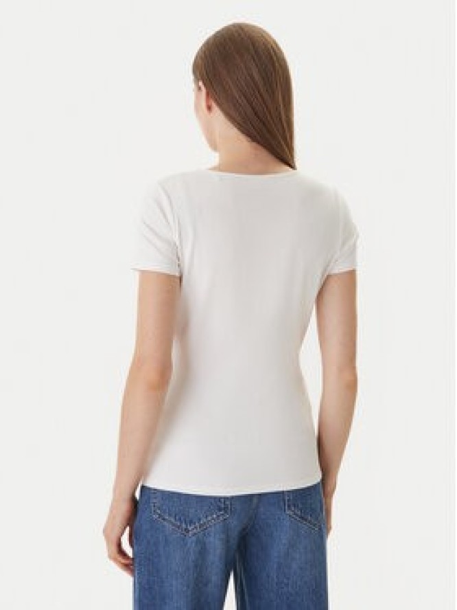 Guess T-Shirt GUESS x NORTH SAILS W6GP01 K2658 Écru Regular Fit