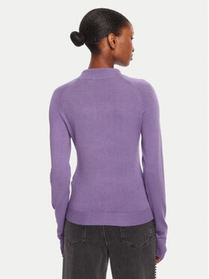 LOLA CASADEMUNT Golf LF2515007 Fioletowy Regular Fit