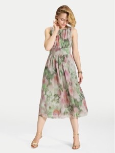 Swing Sukienka koktajlowa 5AK11700 Kolorowy Regular Fit