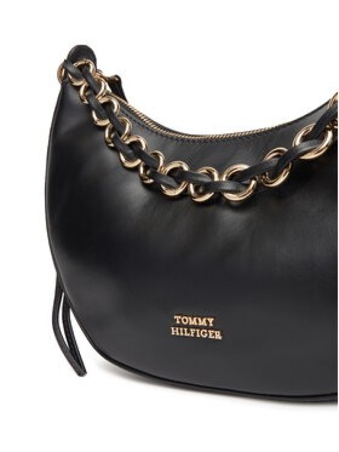 Tommy Hilfiger Torebka Moon Leather Crossover AW0AW17467 Czarny