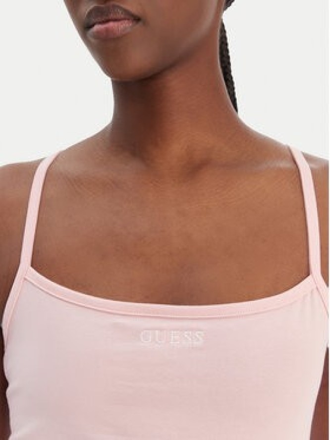 Guess Top E6GP02 J1314 Różowy Regular Fit