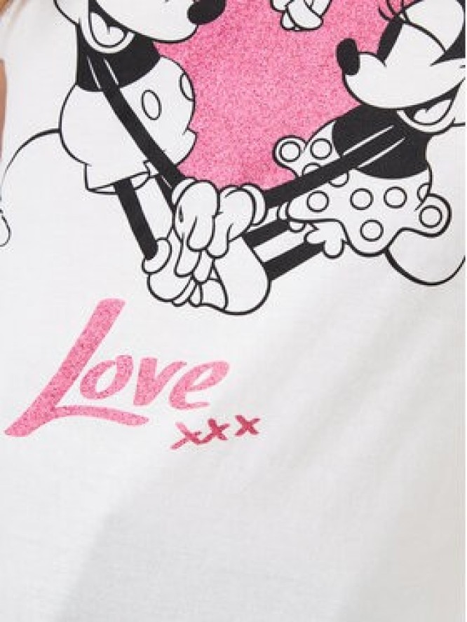 ONLY T-Shirt Mickey 15317991 Biały Regular Fit