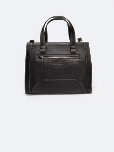 Torebka damska do ręki z dodatkowym paskiem czarna Marana 906