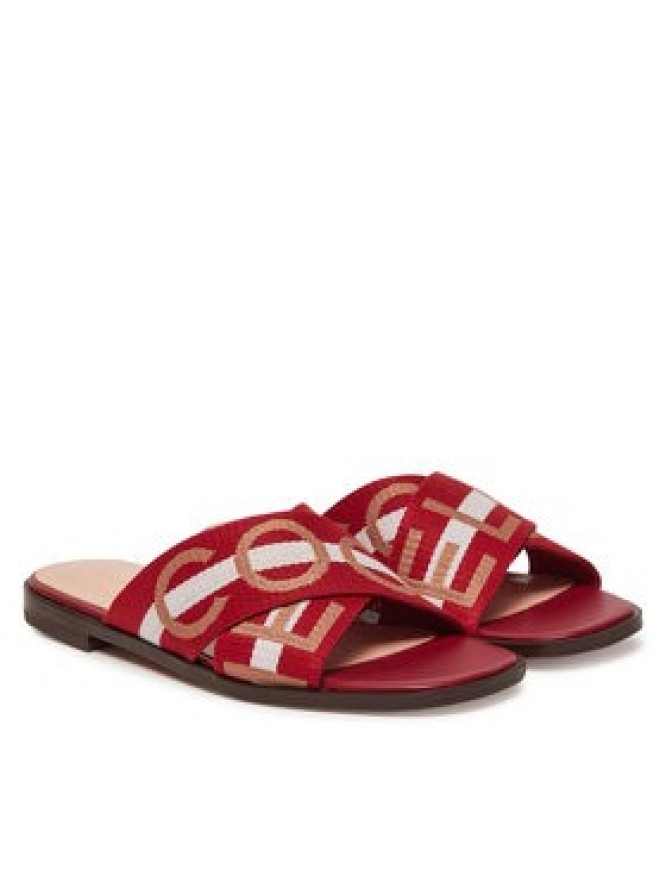 Coccinelle Klapki E4 S07 17 01 01 Czerwony