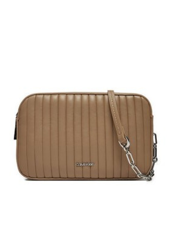 Calvin Klein Torebka Mini Line Quilt Camera Bag K60K613078 Brązowy