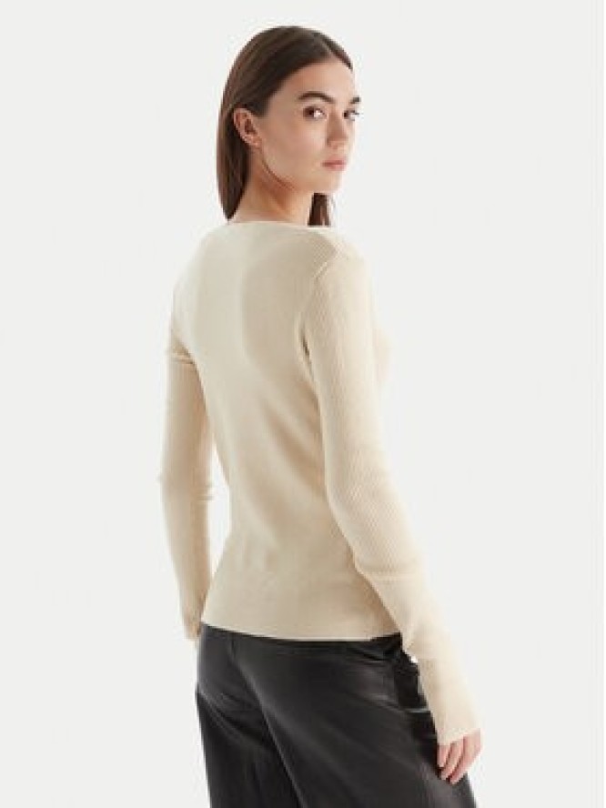 Patrizia Pepe Sweter 2K0331/K7S0-ecW405 Écru Regular Fit