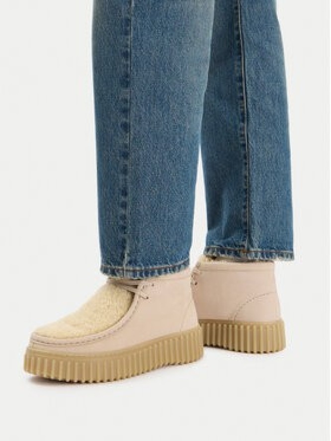 Clarks Trzewiki Torhill Moss 26182914 Beżowy