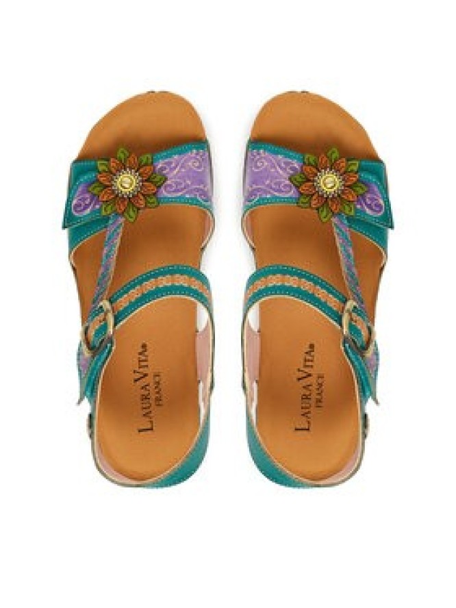 Laura Vita Sandały Facscineo 09 Turkusowy