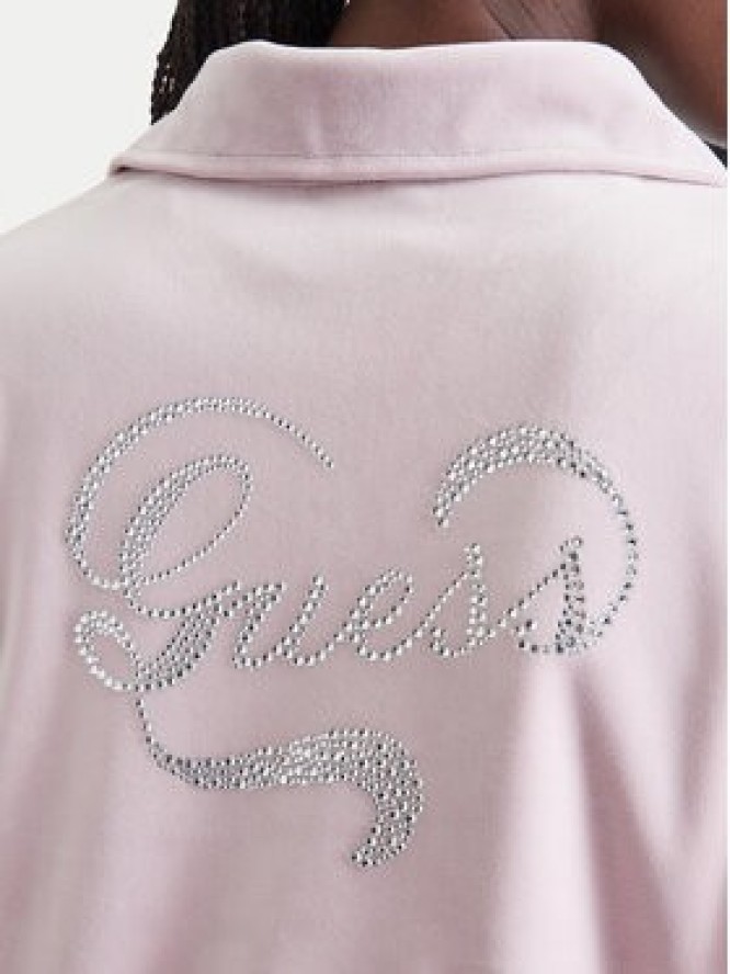 Guess Bluza V6BQ08 K6302 Różowy jasny Regular Fit