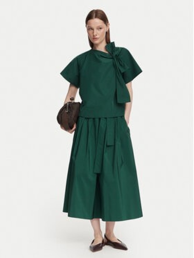 Weekend Max Mara Spódnica midi Alpaca 2625106041 Zielony ciemny Regular Fit