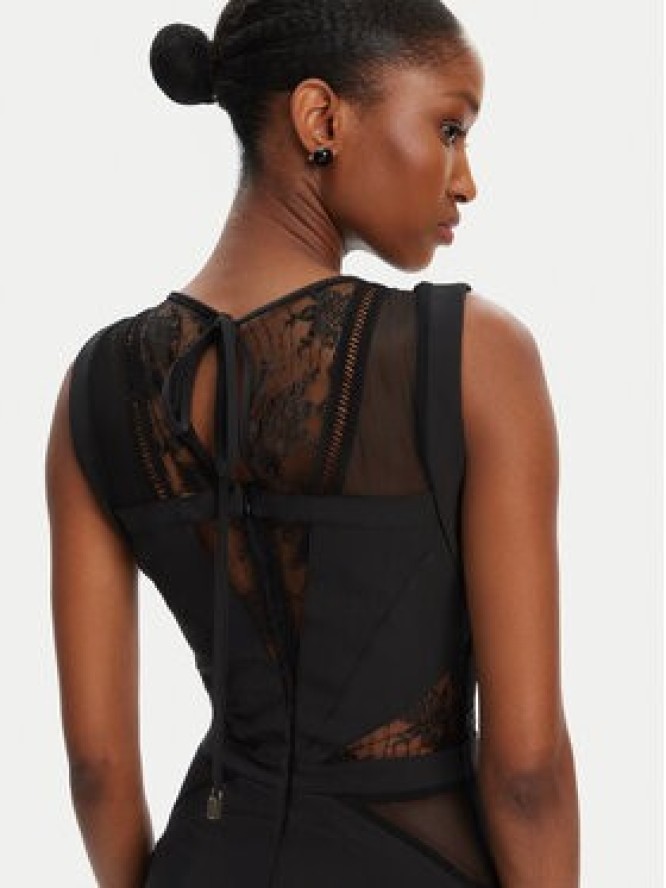 Babylon Sukienka koktajlowa EL0734 Czarny Slim Fit