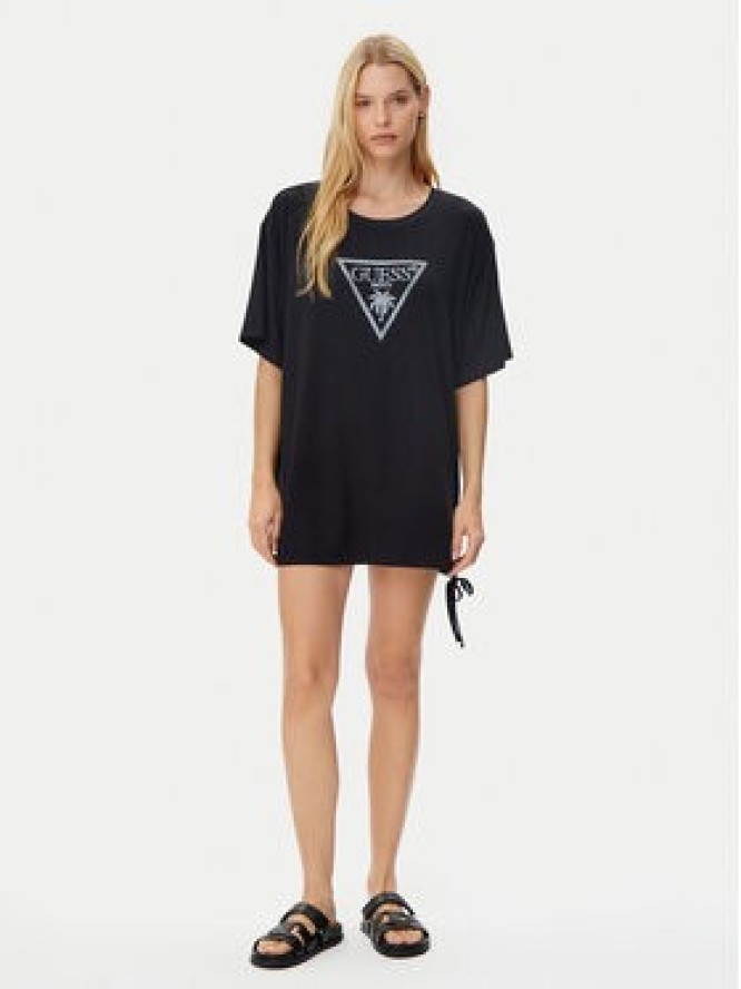 Guess T-Shirt E4GI00 K68D2 Czarny Regular Fit