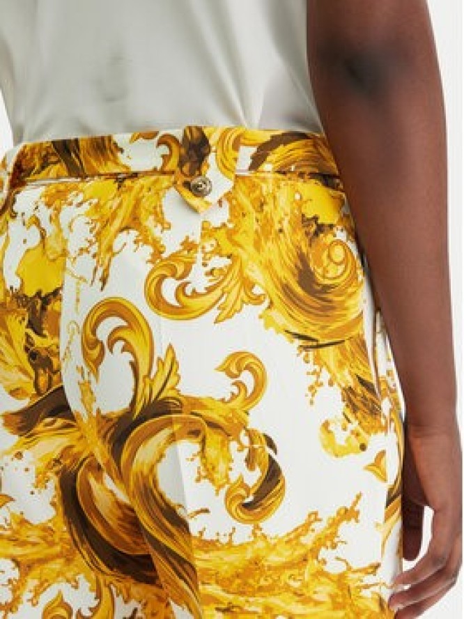 Versace Jeans Couture Spodnie materiałowe 80HAA111 NS756 Biały Regular Fit