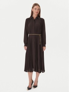 MICHAEL Michael Kors Sukienka koszulowa MF5838A7R3 Brązowy Regular Fit