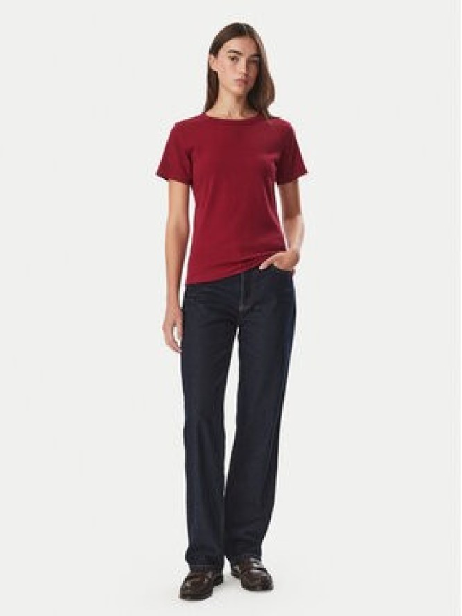 HUGO T-Shirt Deloris 50512002 Czerwony ciemny Slim Fit