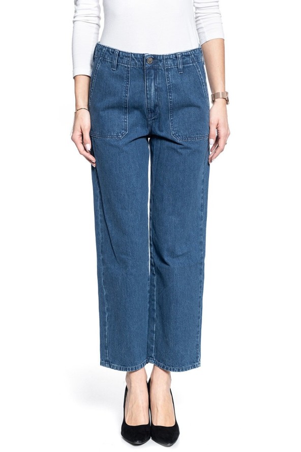 SPODNIE DAMSKIE LEE MILITARY WIDE LEG MID JELT L31UKEGT 112107303