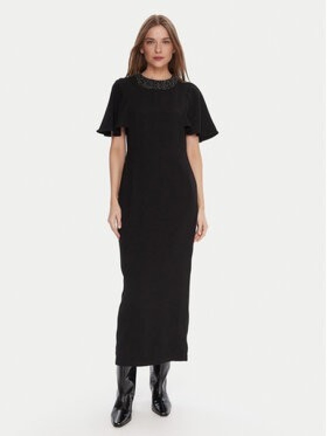 Lola Casademunt by Maite Sukienka koktajlowa MF2516012 Czarny Regular Fit