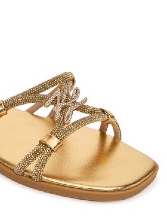 KARL LAGERFELD Klapki Olympia II KL87406 Złoty