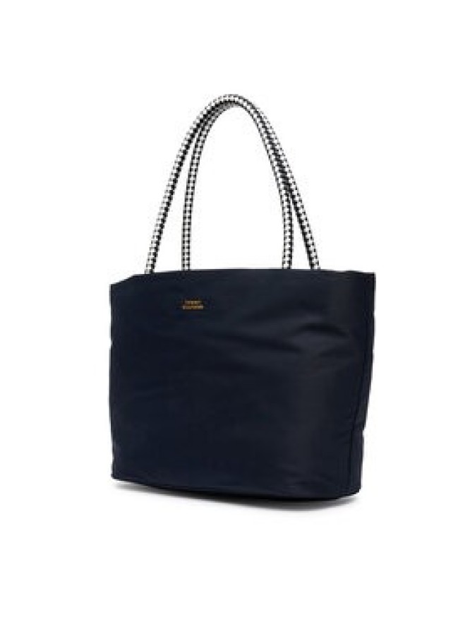 Tommy Hilfiger Torebka Th Marina Hobo/Tote Nylon AW0AW18862 Granatowy