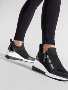MICHAEL Michael Kors Sneakersy Willis Wedge Trainer 43S2WIFS1D Czarny