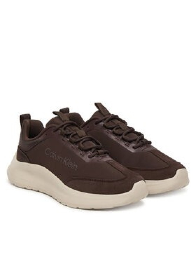 Calvin Klein Sneakersy Light Eva Runner Nyl-Sue HW0HW03149 Brązowy