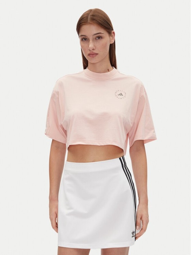adidas by Stella McCartney T-Shirt JJ0081 Różowy Oversize