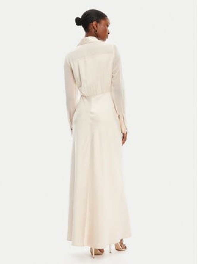 Babylon Sukienka koszulowa ED0734 Beżowy Regular Fit