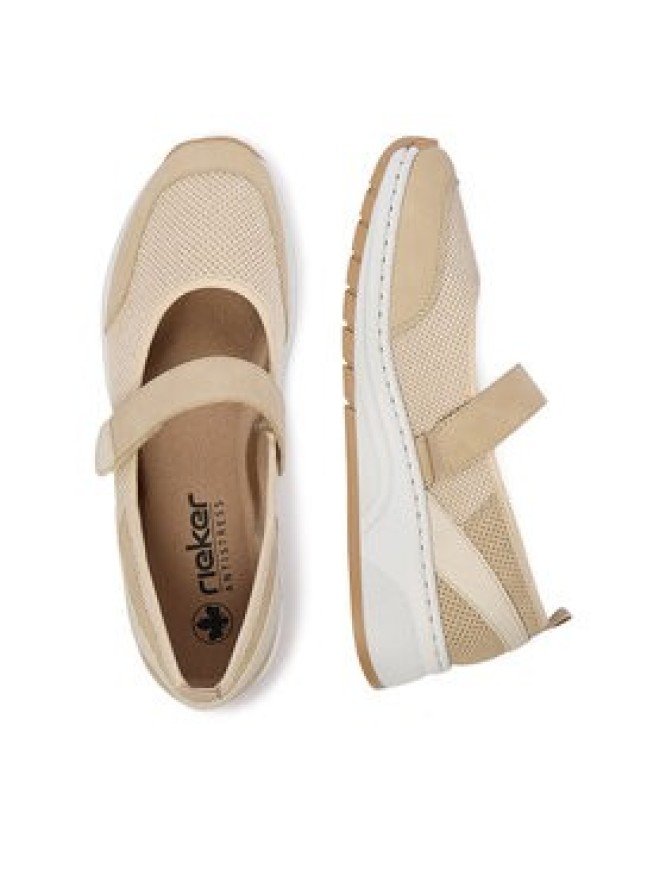 Rieker Sneakersy N6554-60 Beżowy
