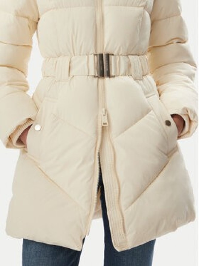 Guess Kurtka zimowa W6BL50 W4144 Kremowy Regular Fit