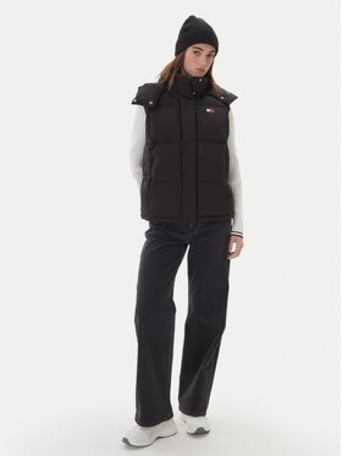 Tommy Jeans Bezrękawnik Tjw Alaska Grid Down Vest DW0DW21627 Czarny Regular Fit