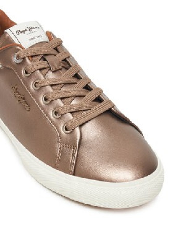 Pepe Jeans Sneakersy Kenton Glam W PLS300005 Złoty