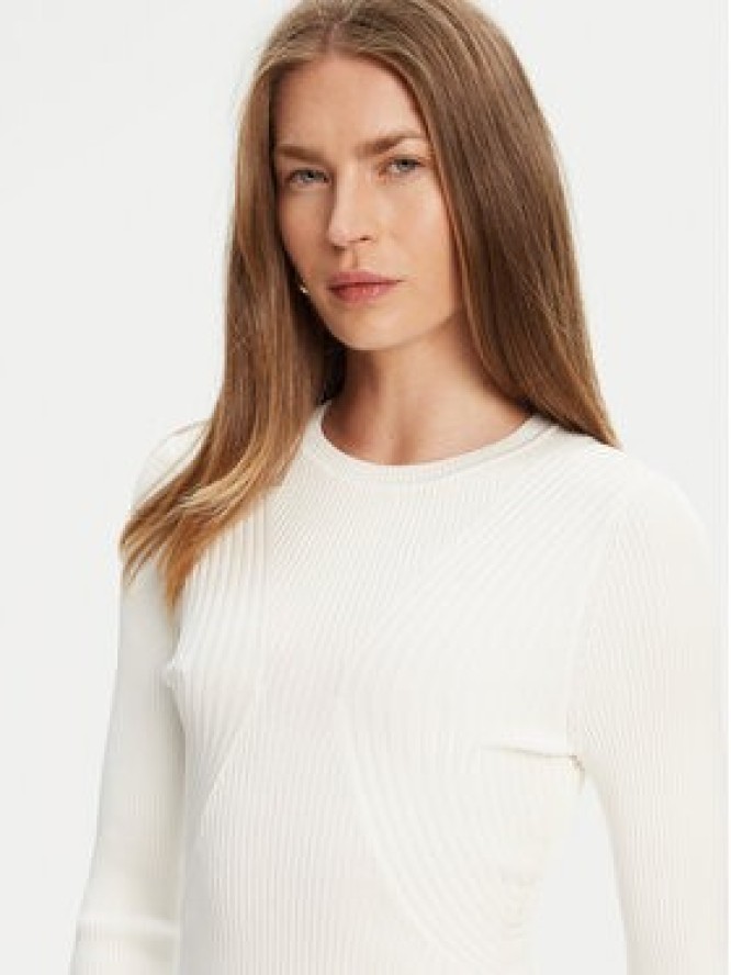 Guess Sweter W5YR08 Z0040 Biały Regular Fit