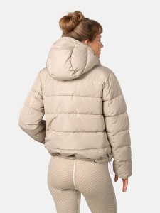 KARI TRAA Kurtka zimowa "Linn" w kolorze szarobrązowym rozmiar: L