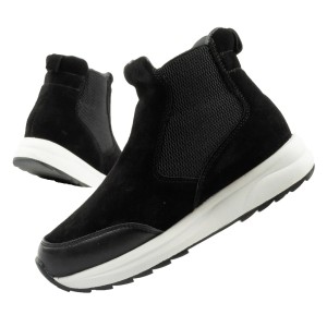 Scholl Beverly Bootie Suede synthetic black [F301961004] 40