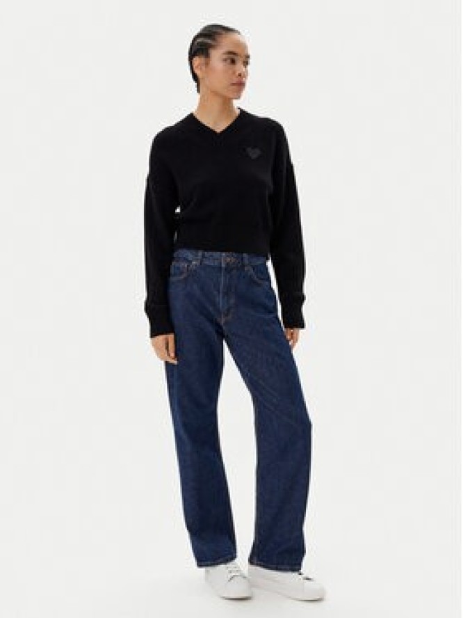 HUGO Sweter Scutie 50543059 Czarny Relaxed Fit