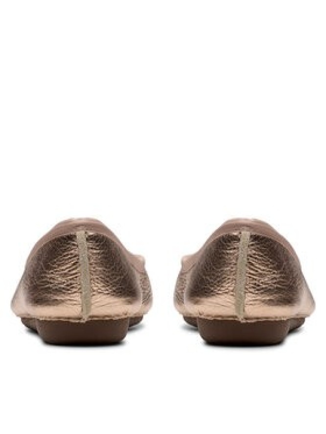 Clarks Baleriny Freckle Ice 26181353 Złoty