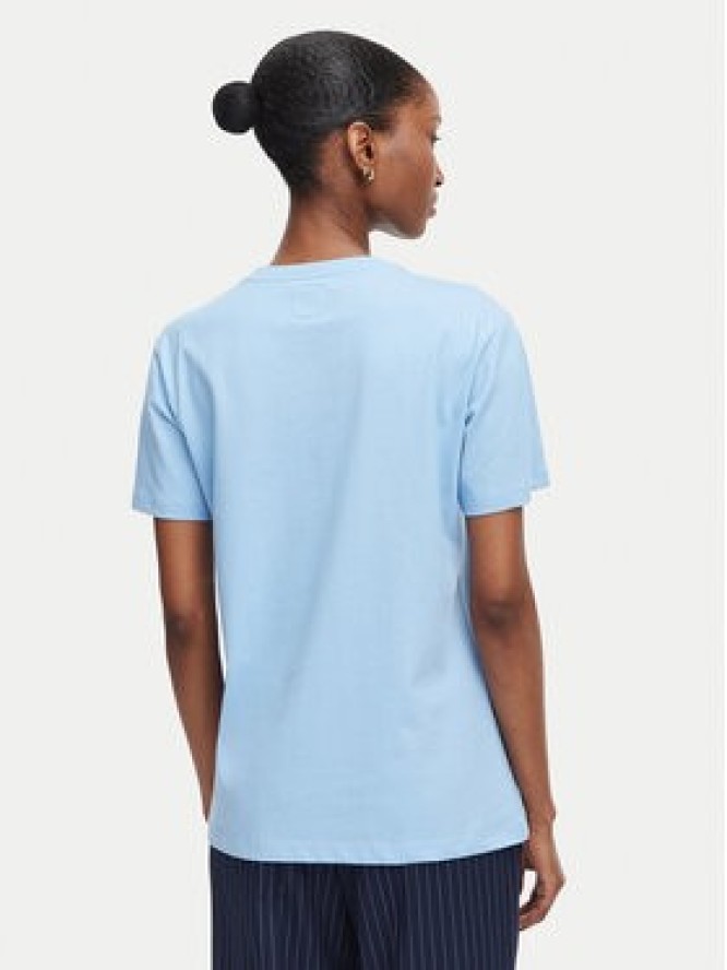 Beverly Hills Polo Club T-Shirt P-SS26W-TS085 Niebieski jasny Regular Fit