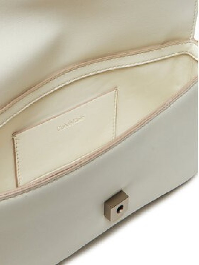 Calvin Klein Torebka Sculpted Flap Shoulder Pouch LV04K3148G Biały