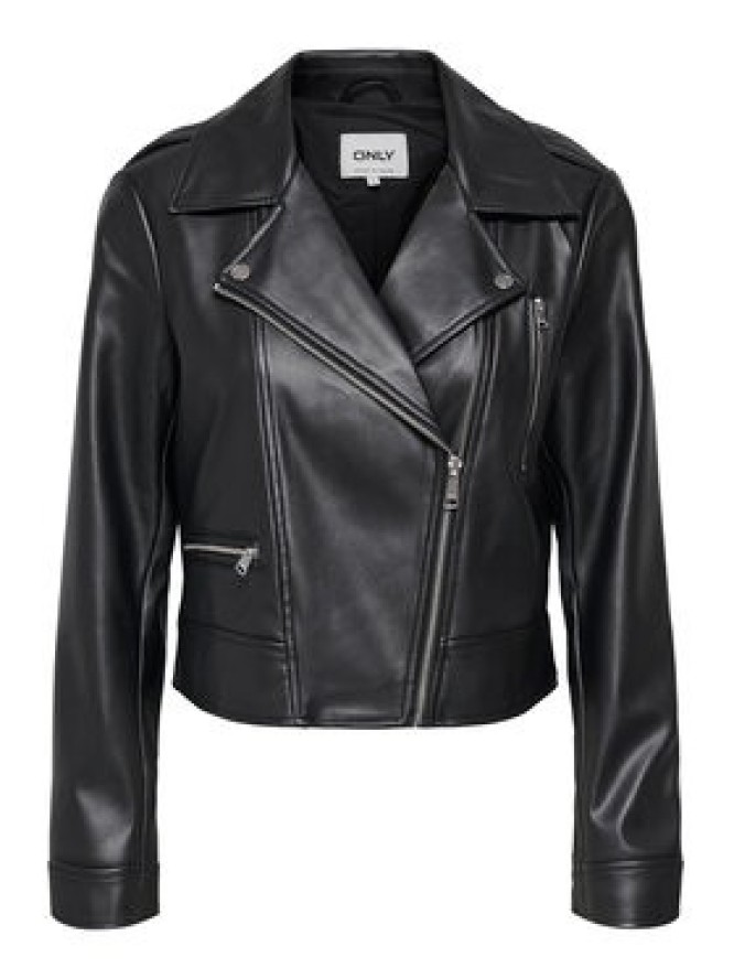 ONLY Kurtka z imitacji skóry Carmen 15361396 Czarny Regular Fit
