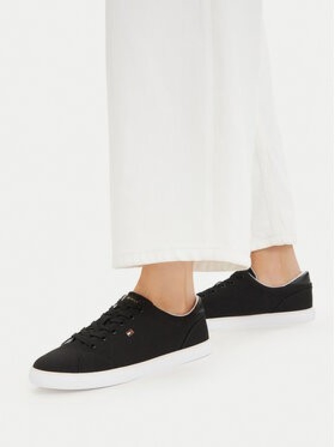 Tommy Hilfiger Tenisówki Th Low Profile Vulc Canvas FW0FW09102 Czarny