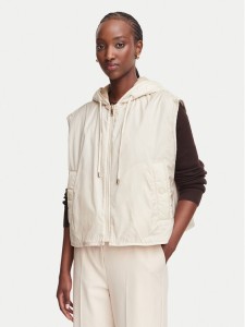 Weekend Max Mara Bezrękawnik Accenni 2625296011 Kremowy Regular Fit