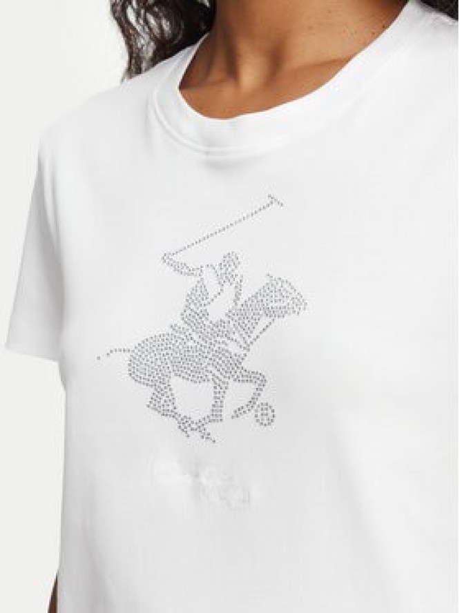 Beverly Hills Polo Club T-Shirt L1608-HR Biały Regular Fit