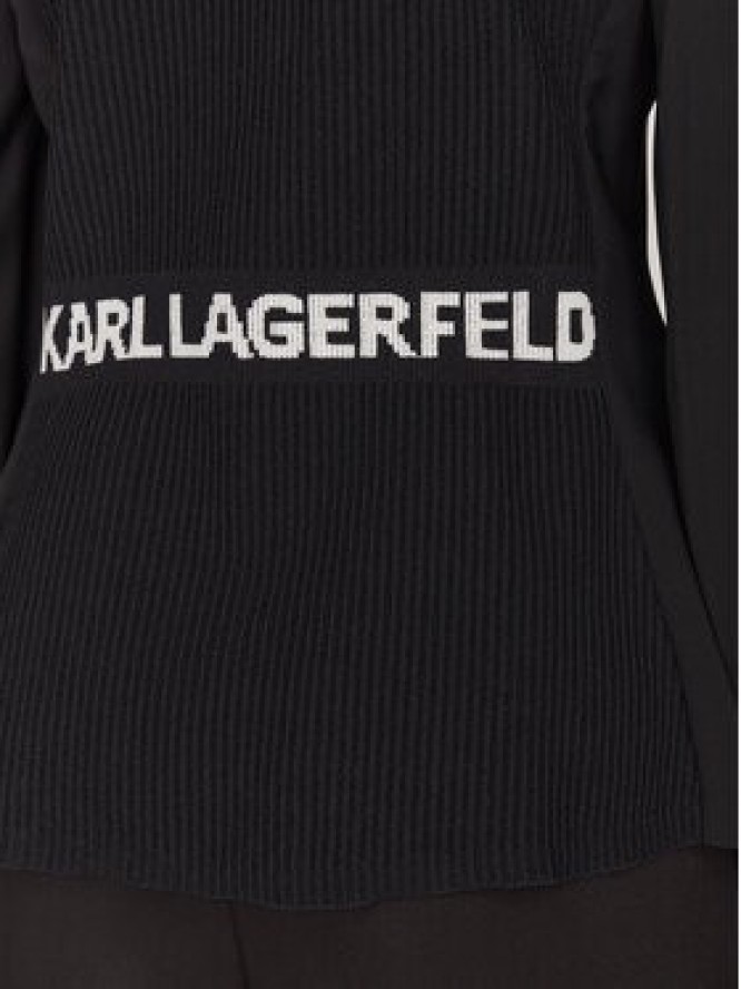 KARL LAGERFELD Marynarka A1W14045 Czarny Regular Fit