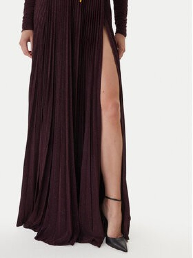 Elisabetta Franchi Sukienka wieczorowa AB-R40-57E2-V850 Bordowy Regular Fit