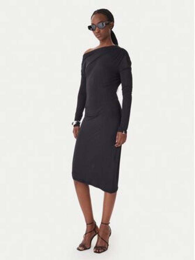 Patrizia Pepe Sukienka koktajlowa 8A1606/J37-K103 Czarny Regular Fit