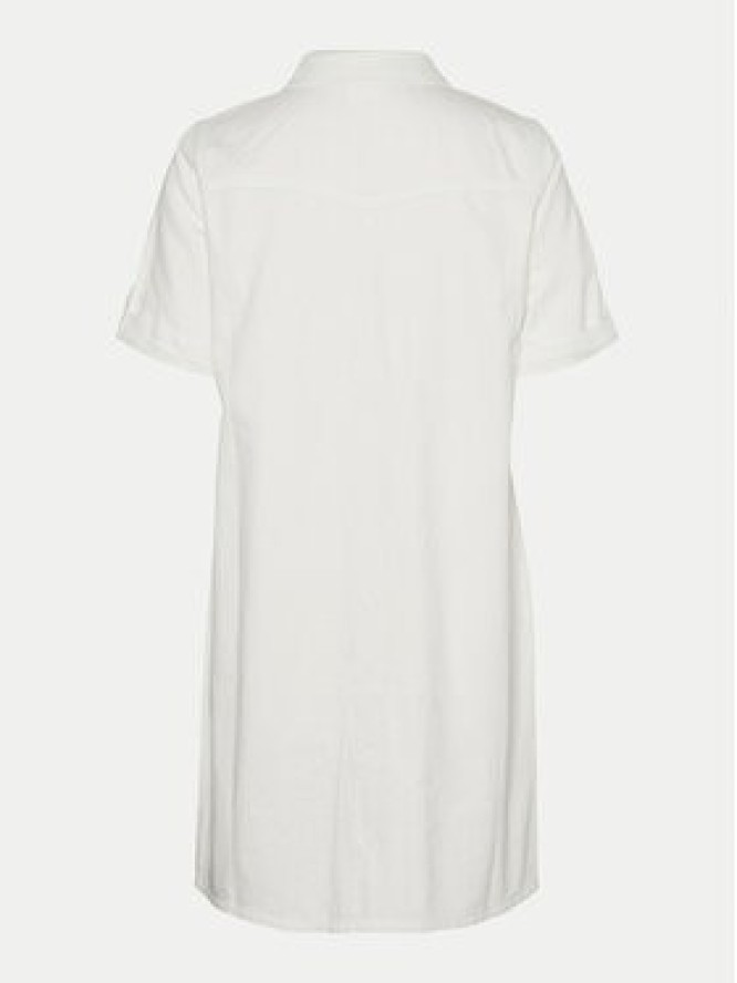 Vero Moda Sukienka jeansowa Jennie 10309665 Biały Regular Fit